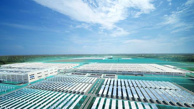 SK온과 포드가 미국 테네시주에 합작 설립하는 배터리 공장 조감도./포드 제공