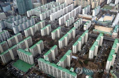 여의도 63스퀘어 전망대에서 바라본 아파트 모습.
[연합뉴스 자료사진]