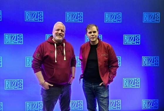 로드 퍼거슨 ‘디아블로’ 총괄 매니저(좌)와 조 셜리 ‘디아블로4’ 게임 디렉터