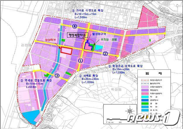 서부산행정복합타운 위치도(부산시청 제공)