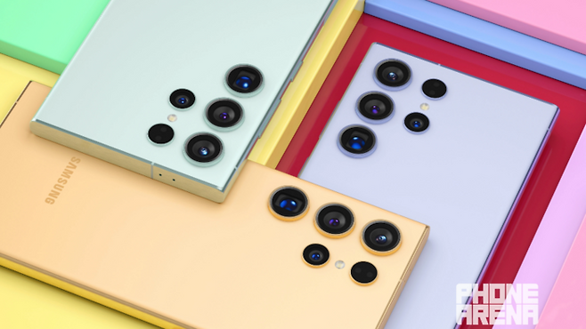 블랙, 그레이, 바이올렛, 옐로우의 4가지 색상으로 갤럭시 S24, 갤럭시 S24 플러스, 갤럭시 S24 울트라에 다양성을 더할 예정이다. 사진=폰아레나2