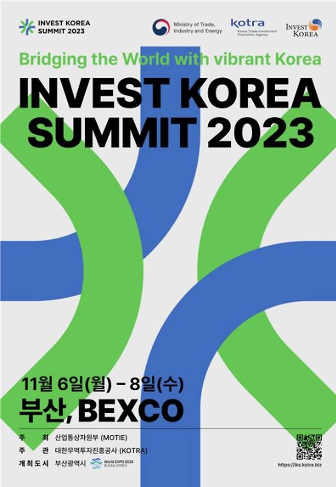 인베스트 코리아 서밋 2023 포스터.