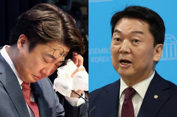 이준석(왼쪽) 전 국민의힘 대표, 안철수 국민의힘 의원(사진=뉴스1)