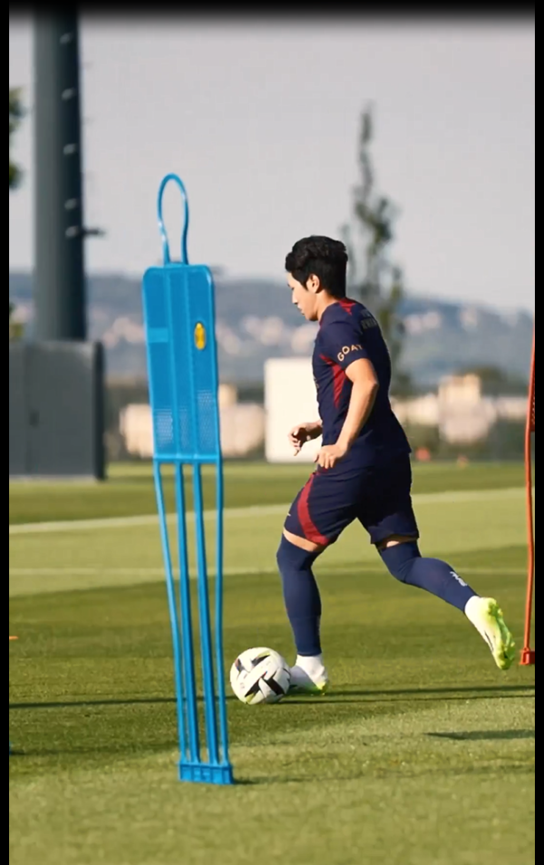 이강인의 훈련 영상. 사진=PSG SNS