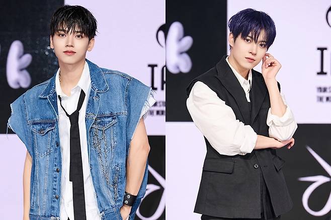 왼쪽부터 오메가엑스 혁, 휘찬. 아이피큐 제공