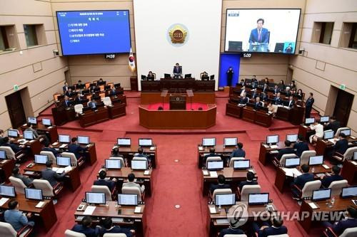 경남도의회 본회의 전경 [연합뉴스 자료사진]