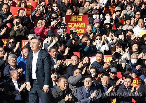 집회 참가한 김관영 전북도지사 [촬영 : 신준희]