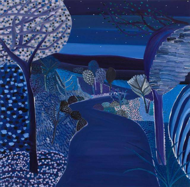 매튜 웡, ‘겨울의 끝자락’, 캔버스에 유화, 2019년. © 2023 Matthew Wong Estate and Karma