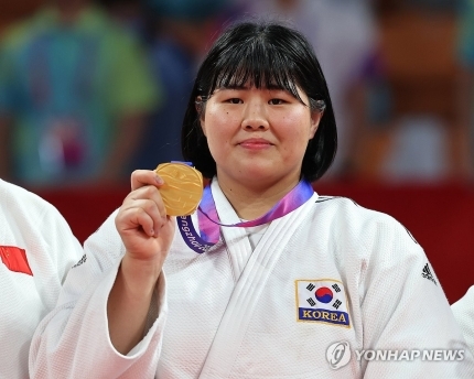 항저우 아시안게임 금메달리스트 김하윤
[연합뉴스 자료사진]