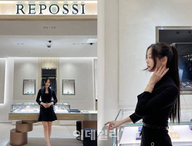 이주영씨는 지난 5일 루이비통모에헤네시(LVMH) 그룹 소속 보석 브랜드 ‘레포시’의 모델로 관련 제품 협찬 광고를 SNS에 게시했다. (사진=이주영씨 인스타그램 캡처)