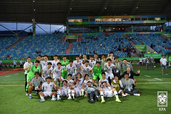 ▲ 2019 U-17 월드컵에서 8강에 올랐던 한국 ⓒ대한축구협회