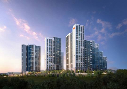 강원 'e편한세상 원주 프리모원' 투시도. <DL이앤씨 제공>