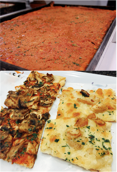 로마식 피자(위)와 시칠리아식 피자(아래) <사진=네이버블로그>
