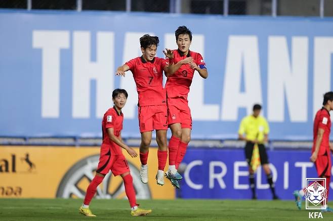 ▲ 6월 U-17 아시안컵 준우승에 오른 축구대표팀 ⓒ대한축구협회