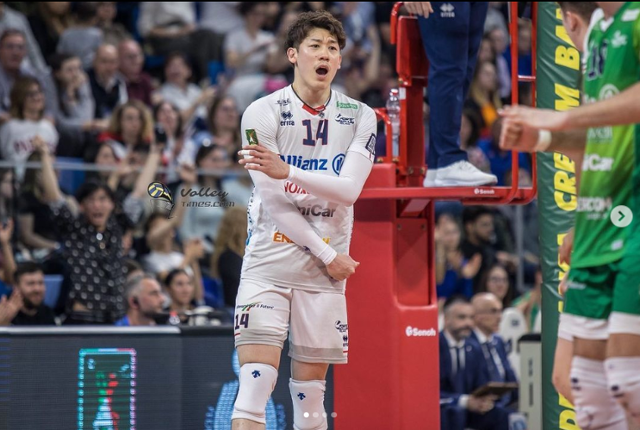 일본 남자 배구 대표팀 주장 이시카와 유키. 본인 인스타그램 캡처