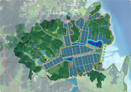 충남 태안군의 태양광발전 사업 조감도. 대전일보DB