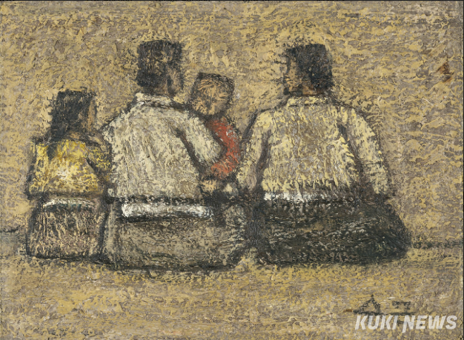 박수근 화백의 1956년 작품 '가족'(양구군립박수근미술관 제공)
