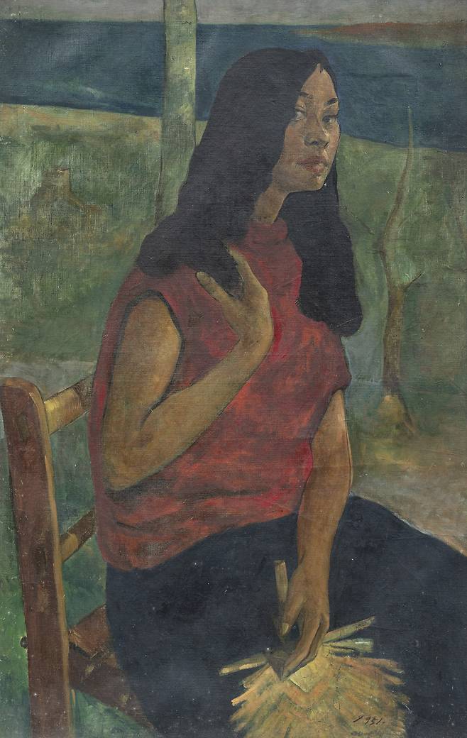 권옥연, 부인의 초상, 1951, 캔버스에 유채, 91.5 x 59 cm. 현대화랑 제공.