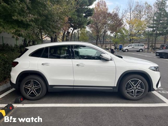 벤츠 EQA 250 측면부. EQA의 도어는 도어 실까지 맞닿아 있어 접근을 용이하게 하는 동시에 먼지 등 이물질에 의한 오염을 방지한다./사진=정민주기자