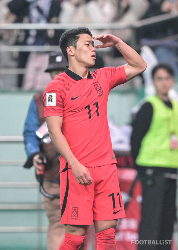 황희찬(한국 남자 축구 대표팀). 서형권 기자