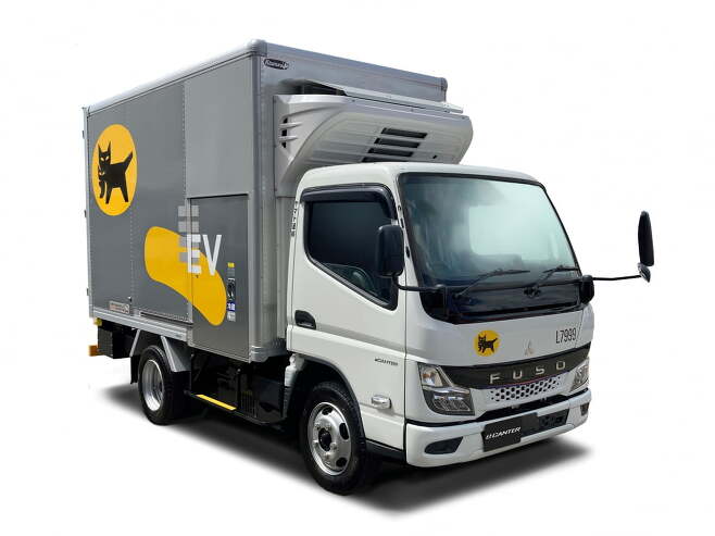 야마토 운수 주식회사가 도입한 신형 전기 경량 트럭 ‘eCanter’  사진=아마토 운수
