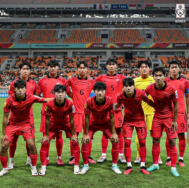 ▲ U-17 대표팀 ⓒ대한축구협회