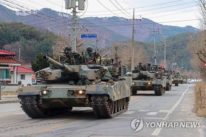 육군 대규모 전술 기동훈련 [육군 3군단 제공·연합뉴스 자료사진]