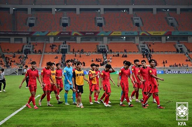 ▲ 변성환호의 U-17 월드컵 16강 진출 가능성이 사라졌다 ⓒ 대한축구협회