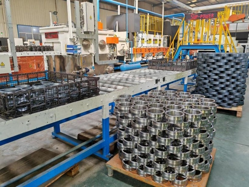 Automatic quenching production line of a bearing (forging) enterprise in Guanxian County