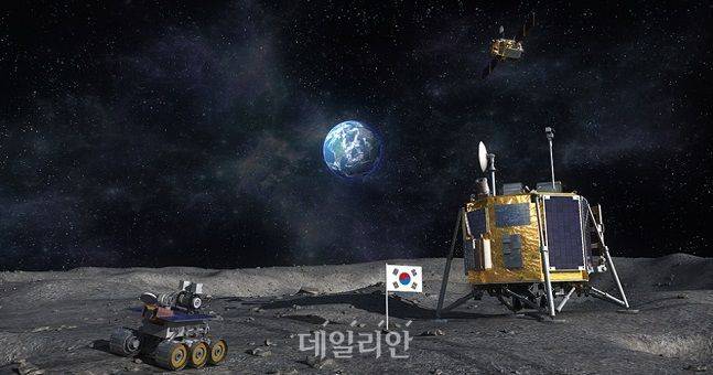 한국의 달 탐사 상상도. ⓒ한국항공우주연구원