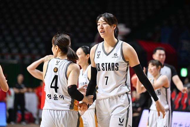 KB 박지수(오른쪽). /사진=WKBL