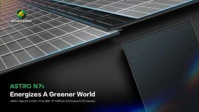 A poster demonstrates the ZBB-TF techs utilized in ASTRO N7s n-type TOPCon PV modules.