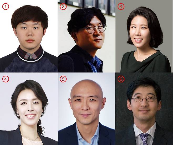 이번 연구를 수행한 연구진. 1. 안동현 KAIST 전산학부 박사과정 2. 양재석 싱가포르국립대학 지리학과 박사과정 3. 차미영 KAIST 교수/IBS CI 4. 김지희 KAIST 교수 5. 박상윤 홍콩과기대학 교수 6. 양현주 서강대 교수.[KAIST 제공]