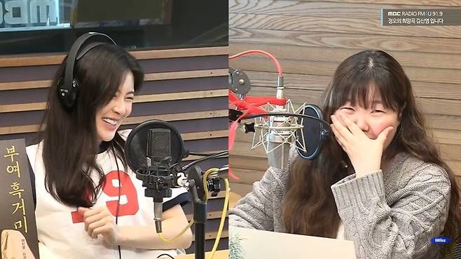 왼쪽부터 이선빈 이수현 (MBC FM4U ‘정오의 희망곡 김신영입니다’ 캡처)