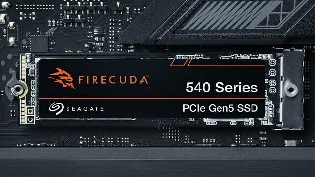 PCI 익스프레스 5.0 기반 씨게이트 파이어쿠다 540 SSD. (사진=씨게이트)