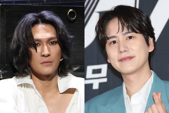 뮤지컬 배우 박은태(왼쪽)와 가수 규현. 뉴스1