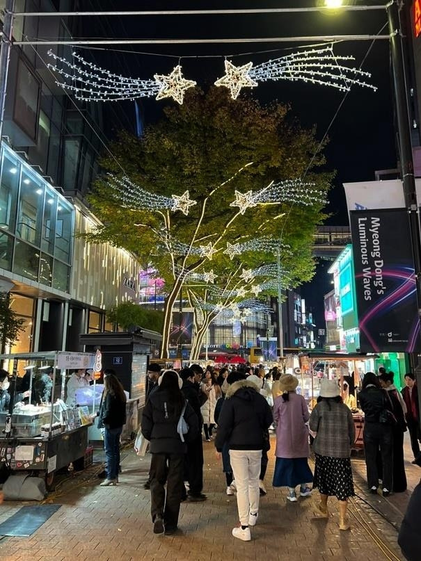 명동거리 빛 조형물 [서울 중구 제공. 재판매 및 DB 금지]