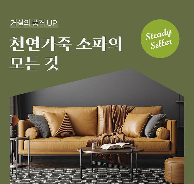 거실의 품격 UP 천연가죽 소파의 Steady Seller 모든 것