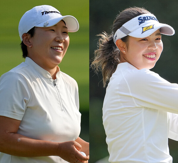 일본여자프로골프(JLPGA) 투어 2023시즌 최종전 JLPGA 투어챔피언십 리코컵에 출전한 신지애 프로, 야마시타 미유. 사진제공=Getty Images_LPGA