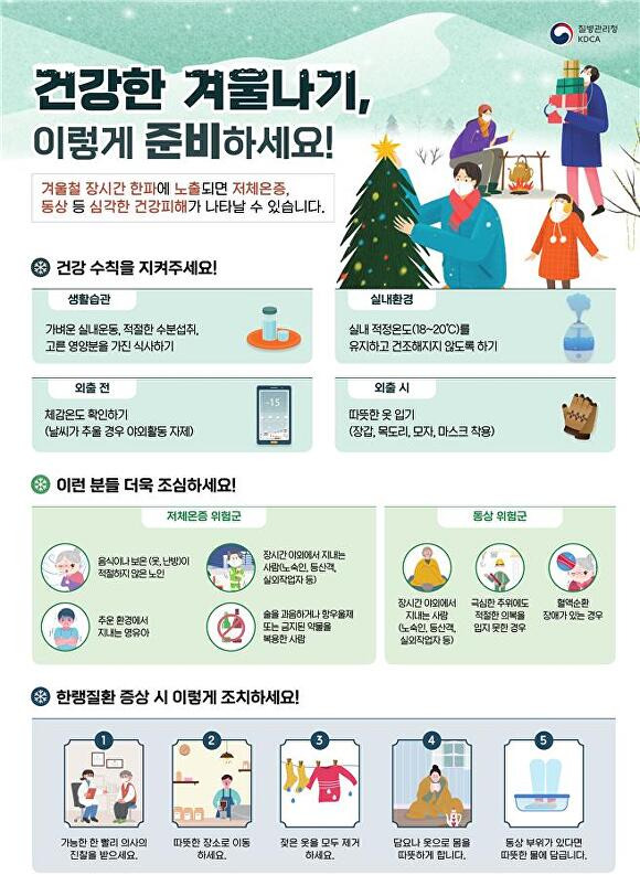 한파대비 건강수칙 홍보자료. [사진=부산광역시]