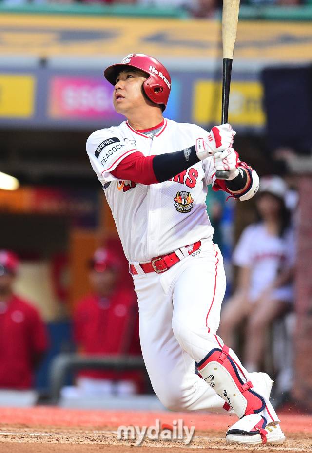 2023년 6월 28일 인천 SSG랜더스필드에서 진행된 '2023 프로야구 ' LG-SSG 김강민./마이데일리