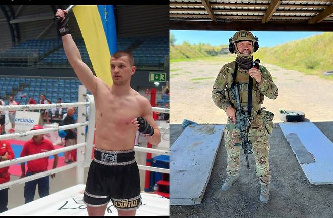 킥복싱 세계 챔피언을 지낸 우크라이나 킥복싱 선수 세르히 리시우크가 우크라이나 최전방을 지키다 지뢰를 밟아 전사했다. /Podrobytsi 보도화면 캡처