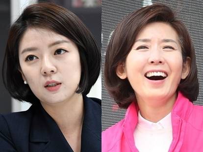 배현진 국민의힘 의원과 나경원 전 의원. 국민일보·연합뉴스