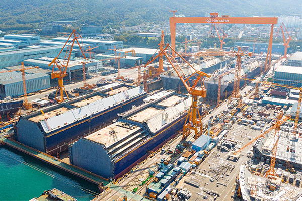 Hanwha Ocean Co.’s Geoje Shipyard [Courtesy of Hanwha Ocean]