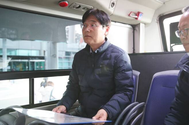 김형렬 행복청장이 28일 BRT 현장점검을 하고 있다.(행정중심복합도시건설청 제공)