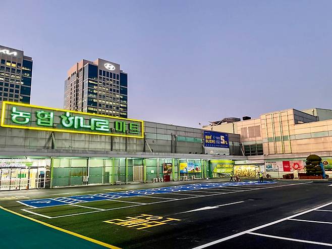 지역농축협이 운영하는 하나로마트 매장 수는 지난해 기준 2171곳이며 전체 매출은 12조원대다. 하나로마트 외부 전경. /사진=농협중앙회