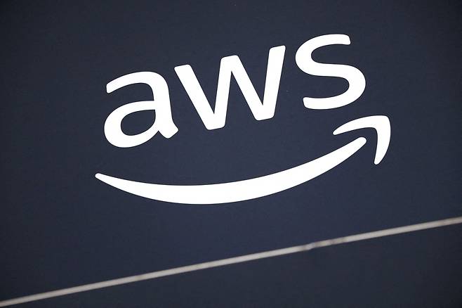 FILE PHOTO: A logo for Amazon Web Services (AWS) is seen at the Collision conference in Toronto, Ontario, Canada June 23, 2022. Picture taken June 23, 2022. REUTERS/Chris Helgren/File Photo