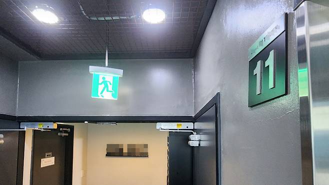 서울 강남구 대치동 소재 한 공유오피스. 이곳은 미디움 지주회사와 피데스홀딩스가 법인 등기 상 주소지로 등록한 곳이다. 지난 27일 오후 해당 사무실을 방문했지만 두 기업 측 인물을 만날 수 없었다. 해당 건물 관리 업체 측은 "(두 회사는) 상주 인원이 없는 입주 업체다"고 전했다. /김태호 기자