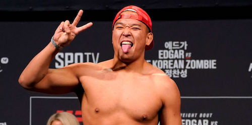 UFC 미들급 파이터 박준용.(사진=UFC)