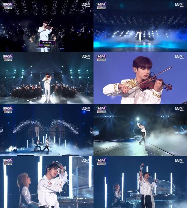 사진=장하오, 한유진/Mnet ‘2023 MAMA AWARDS’ 방송 캡처
